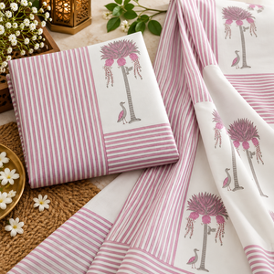 Draps en coton confortables avec motifs imprimés et taies d'oreiller assorties pour chambre à coucher, chambre d'hôtes, maison, hôtel. - Product Image 5