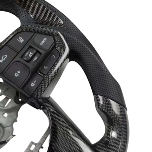 Volante de Fibra de Carbono Real Modificado para Toyota Corolla LC200 LC79 LC300 Hilux Fortuner Land Cruiser <span class=keywords><strong>GR</strong></span> - Product Image 4