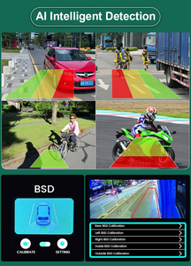 10.36 inch màn hình cảm ứng <span class=keywords><strong>Car</strong></span> <span class=keywords><strong>DVR</strong></span> Monitor cho người đi bộ phát hiện Side đảo ngược máy ảnh không thấm nước BSD Hệ thống ghi âm cho xe RV - Product Image 2