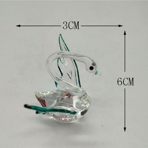 Bán buôn đẹp nhỏ thổi thủy tinh thiên nga cho Quà tặng đám cưới - Product Image 2