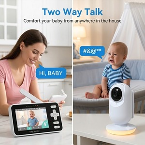 KT436T Dual Band 2.4G 5G <b>WiFi</b> Baby Monitor 4 Inch IPS Screen 720P HD Wireless Video Baby <b>Camera</b> with AI Motion Detection App - Product Image 4