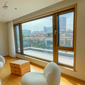 Finestre in legno ZEYI con rivestimento in alluminio, porte in legno con rivestimento in alluminio a taglio termico, a basso consumo energetico, con vetri Low-E, <span class=keywords><strong>finestra</strong></span> esterna in legno con alluminio a taglio termico - Product Image 2