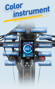 Vélo électrique de montagne personnalisé de haute qualité 800W/48V/20AH avec moteur à moyeu arrière, nouveau design, directement du fabricant chinois - Product Image 5