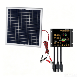 <span class=keywords><strong>Kit</strong></span> de Maintien de Batterie <span class=keywords><strong>Solaire</strong></span> 10W, Chargeur de Prise de Vue 12V avec Contrôleur 10A pour Voiture, <span class=keywords><strong>Camping</strong></span>-<span class=keywords><strong>Car</strong></span>, Moto, Alimentation Hors Réseau pour <span class=keywords><strong>Camping</strong></span> et Abri - Product Image 1