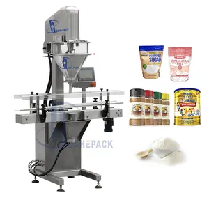 DAHEPACK 10-5000g Automatic Linear Type Can Milk Powder Auger Filler Spice Bottle Filling Machine With Screw Conveyor