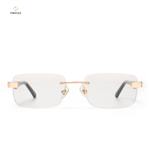 Montura <span class=keywords><strong>de</strong></span> Gafas Redondas Sin Montura, Ligeras, <span class=keywords><strong>Lentes</strong></span> Transparentes, <span class=keywords><strong>Almohadillas</strong></span> Nasales <span class=keywords><strong>de</strong></span> Silicona Ajustables, Patillas Metálicas Flexibles, <span class=keywords><strong>para</strong></span> Hombre y Mujer - Product Image 3