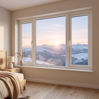 Ventanas de Aluminio Abatibles y Giratorias con Aislamiento Acústico, Resistentes a Huracanes, con Rotura de Puente Térmico y Eficiencia Energética Estilo Europeo Energy Star