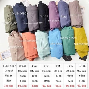 Leggings de gymnastique taille haute pour femmes avec poche intérieure et bout à bout motif solide fermeture à la taille élastique vêtements de yoga - Product Image 2