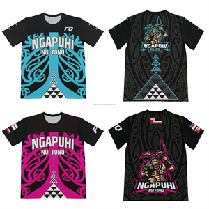 Jersey Atletik Kustom Pribadi FQ Aotearoa Maori Rugby Training Shirts Polynesian Quick Dry Mesh OEM Pakaian Olahraga Berkinerja Tinggi - Product Image 5