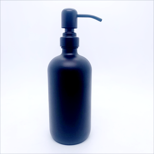 500ml 250ml 8 16 32 oz 16oz 32 oz flacon compte-gouttes en verre huile essentielle UV bouteille en verre noir avec pompe shampooing <span class=keywords><strong>savon</strong></span> liquide - Product Image 3