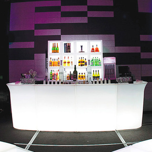 Barra de Bar Iluminada, Impermeable, de Plástico, para Montar en la Pared, Diseño Moderno para Bares y KTV, Luz de Siete Colores, Esquina de Lujo - Product Image 3