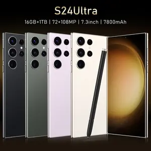 Hot Selling S24 ULTRA Original 7.3 Inch 16GB+1TB 72MP+108MP Big Screen Cellphone Smartphone 5G Mobile Cell Phone