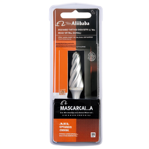 Fresa Rotativa Cónica de Punta Esférica de 6 mm de Carburo Sólido para Grabado en Metal y Madera - Product Image 2