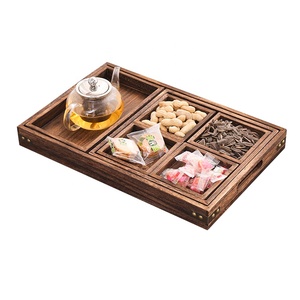Plateaux de service en bois rustiques, repose-pieds en bois, pour Table basse, <span class=keywords><strong>canapé</strong></span> et <span class=keywords><strong>canapé</strong></span>, mangeoires - Product Image 1