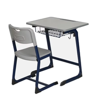 Meubles d'école primaire personnalisés, ensemble de bureaux et de chaises en bois et en acier pour enfants, bureau d'étude réglable en hauteur pour enfants