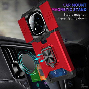 Étui de téléphone magnétique avec support pour <span class=keywords><strong>Redmi</strong></span> 15C 15 <span class=keywords><strong>Note</strong></span> 15 Pro Plus Poco X7, en TPU+PC, avec fente coulissante pour carte et protection anti-chute - Product Image 6