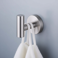 Ensemble d'accessoires de salle de bain en acier inoxydable brossé, 4 pièces, écologique, moderne, pour hôtel et maison, à fixer au mur