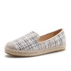 Cina di Alta Qualità Tessuto di <span class=keywords><strong>Paglia</strong></span> Modello della Barca Mocassini <span class=keywords><strong>Espadrillas</strong></span> Delle Donne Piatto - Product Image 5