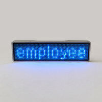 Mini Pantalla LED Programable con Mensaje Desplazable, Publicidad LED, Placa de Identificación con Nombre Desplazable