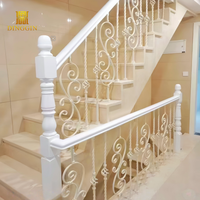 Système d'escalier intérieur en vente chaude, poignée confortable pour la rampe d'escalier, balustre, balustrades et rampes, grand volute