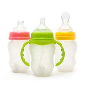 <span class=keywords><strong>Biberon</strong></span> personnalisé sans BPA pour bébé, en silicone de qualité alimentaire, anti-colique, à col large, fabricant OEM ODM, vente en gros - Product Image 5