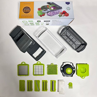 Multifunctionele Keuken Gadget Plastic Groentechopper Handleiding Groentesnijder Fruit Aardappelsnijder Rasp