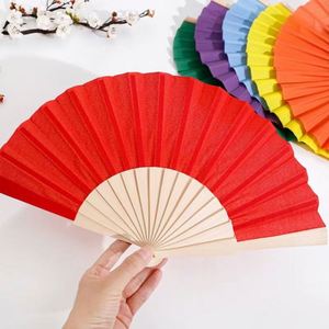 Wholesale Custom Print 23Cm Portable Foldable Hand Wooden Fabric Handheld Fans for Advertising Promotion <b>Gift</b> - Product Image 6
