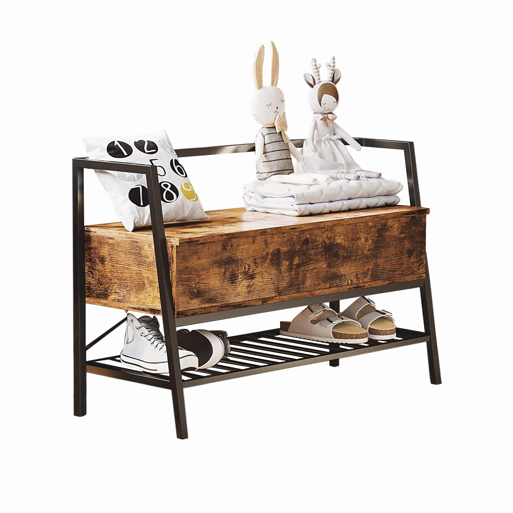 Оптовая продажа, недорогие полки для хранения обуви в домашних условиях, простая металлическая рама и современный дизайн, деревянное сиденье