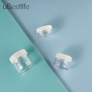 MJ Fabrik preis auf Lager Hautpflege Kunststoff AS Gesichts-und Augen creme leer 10ml 20ml 30ml Glas Custom Clear Verpackungs behälter - Product Image 1