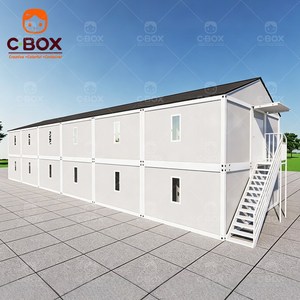 บ้านคอนเทนเนอร์เคลื่อนที่แบบถอดประกอบได้ Cbox ขนาด 20 ฟุต 40 ฟุต สำหรับใช้เป็นวิลล่า โรงแรม สำนักงาน บ้านสำเร็จรูป ห้องน้ำ โรงพยาบาล สำนักงาน - Product Image 1