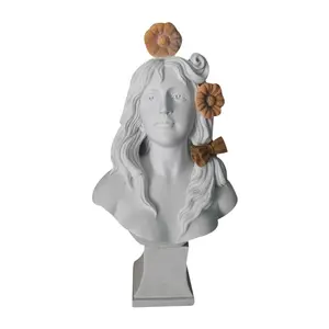Freestanding Antique Marble Home Decoration Hand Carving Stone Bust