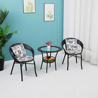 Ensemble de table et chaises de salle à manger d'extérieur de haute qualité en gros, table de bar d'extérieur et chaises, mobilier de jardin, hôtel
