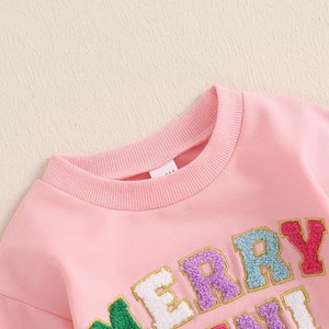 Sudadera Romper de Invierno para Bebé Niña con Bordado Sherpa, Estilo Burbuja - Product Image 4