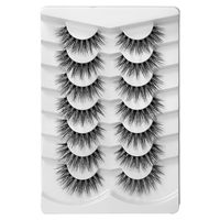 LIZI Vente en gros de cils 3D à marque privée, cils épais et volumineux, faits à la main, en cheveux synthétiques, réutilisables, paires de faux cils, logo personnalisé