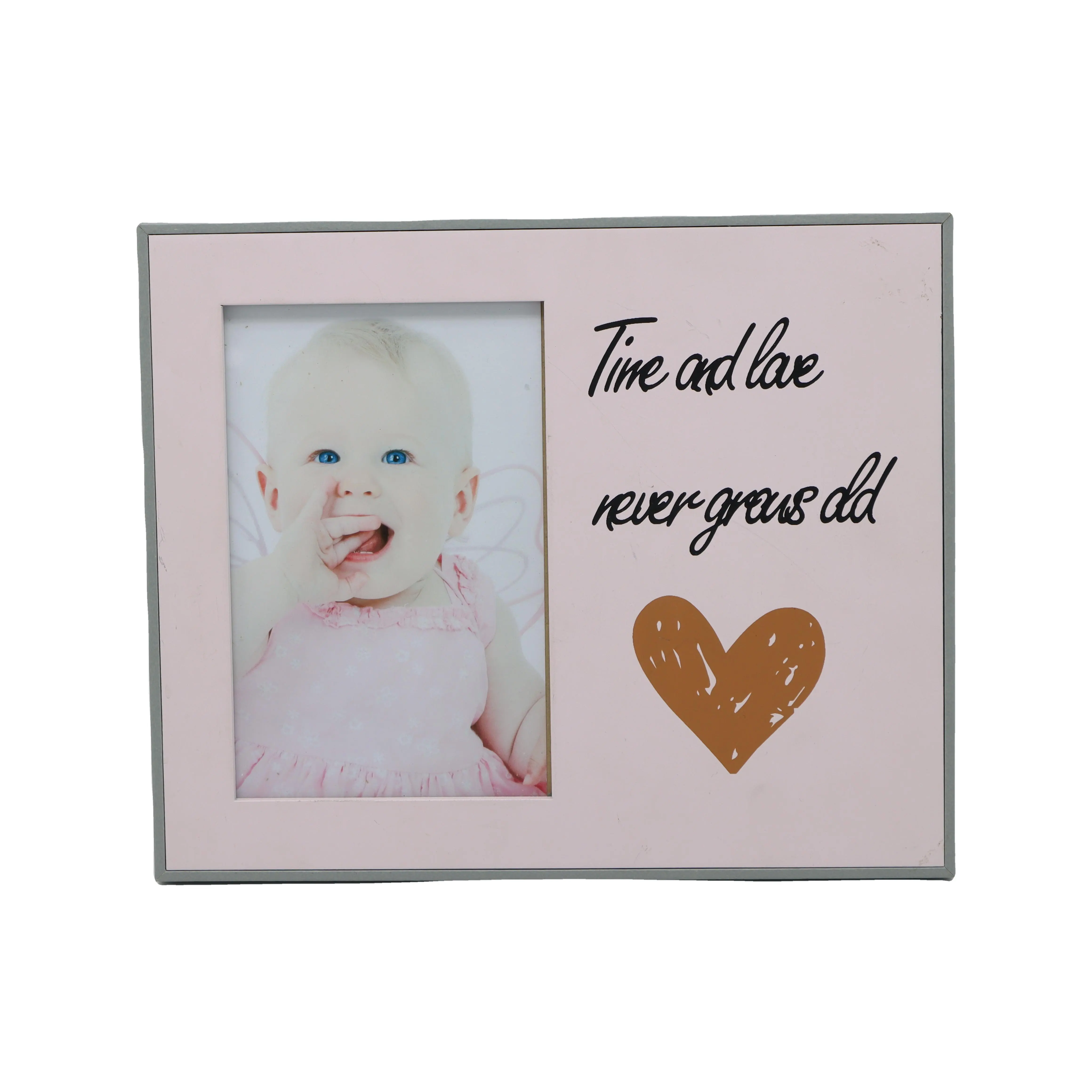 Cute new born baby souvenir photo frame Wall Hanging Decoration cornice per foto in legno