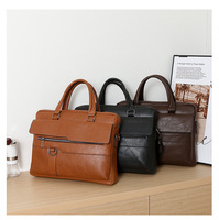Modische PU-Business-Umhängetasche mit Reißverschluss, Anpassbare Laptop-Aktentasche, Bestseller für Herren und Damen mit Polyester-Futter