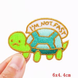 Patch brodé personnalisé, mini, mignon, dessin animé, dinosaure, chien, animal, petite applique brodée, patchs thermocollants pour vêtements - Product Image 4
