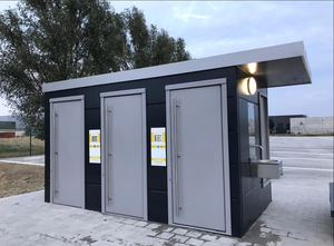 Cabine de toilette extérieure préfabriquée résistante aux intempéries pour parcs nationaux et terrains de camping - Product Image 3