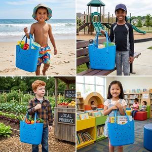 Bolsa de Transporte Grande para Estudiantes de EVA de Fábrica HGD, Impermeable y Duradera, para Guardar Libros Escolares, con Orificios para Material Escolar - Product Image 5