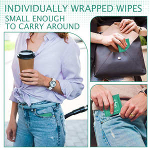 Déodorant anti-transpirant pour femme, respectueux de la peau, <span class=keywords><strong>lingettes</strong></span> humides pour les <span class=keywords><strong>aisselles</strong></span>, emballées individuellement - Product Image 5