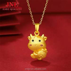 Pendentif plaqué or Shajin Année du boeuf <span class=keywords><strong>Taureau</strong></span> doré Galvanoplastie Bijoux en or épais <span class=keywords><strong>Collier</strong></span> <span class=keywords><strong>zodiaque</strong></span> <span class=keywords><strong>taureau</strong></span> femme <span class=keywords><strong>zodiaque</strong></span> - Product Image 5