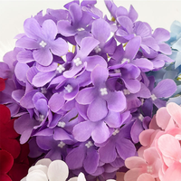 Panduan Rangkaian Bunga Buket Pernikahan, Bunga Batang Tunggal, Hydrangea Besar, Hydrangea Buatan Tiruan, Rangkaian Dekoratif