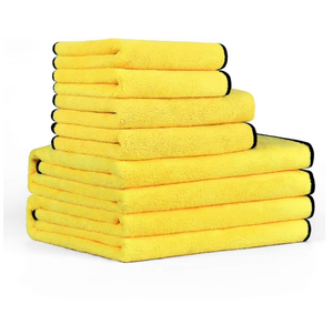 Serviette de nettoyage pour voiture en microfibre écologique de grande taille, unique et hautement recommandée, 30x40 cm, toucher doux, de qualité supérieure, de marque - Product Image 1