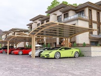 Toits de garages en aluminium pour l'extérieur, abris de voiture, pergolas imperméables, panneaux de toit, abris de jardin, auvents de villa