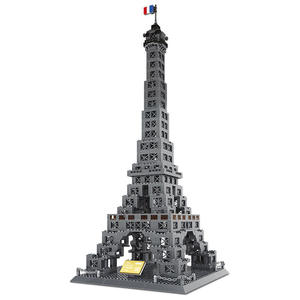 Good Selling OEM Eiffel Tower ABS <b>Plastic</b> Educational Building <b>Blocks</b> Miniature Toy Famous French Architecture Creative Model - Product Image 5