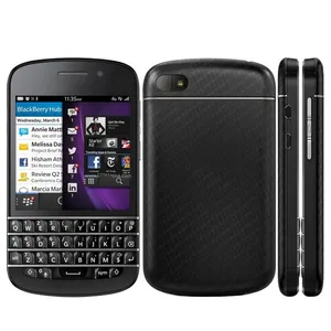 For BlackBerry Q10 4G LTE Mobile Phone 3.1 inches Super AMOLED Smart Phone Snapdragon S4 DualCore BlackBerryOS Cell Phone