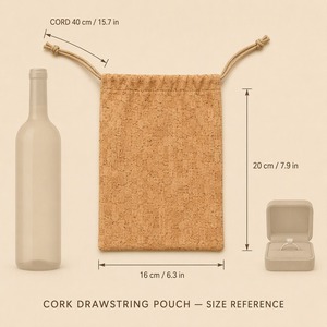 Sac à cordon léger et écologique avec doublure en coton, logo personnalisé, emballage promotionnel pour la vie quotidienne - Product Image 5