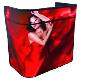 Scène DJ portable incurvée avec écran vidéo, support mobile pour porte, idéale pour les discothèques, centres commerciaux et expositions - Product Image 5