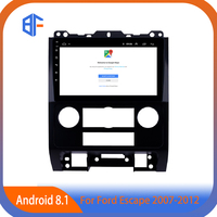 9 ''2 Din Android 8.1 Autoradio GPS 4 + 64G pour Ford Escape 2007 2008 2009 2010 2011 2012 Unité Lecteur Support Carplay SWC OBD2 DVR