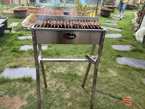 Piccola <span class=keywords><strong>griglia</strong></span> automatica in acciaio inox <span class=keywords><strong>Arrosticini</strong></span> da 20 spiedini - Product Image 6